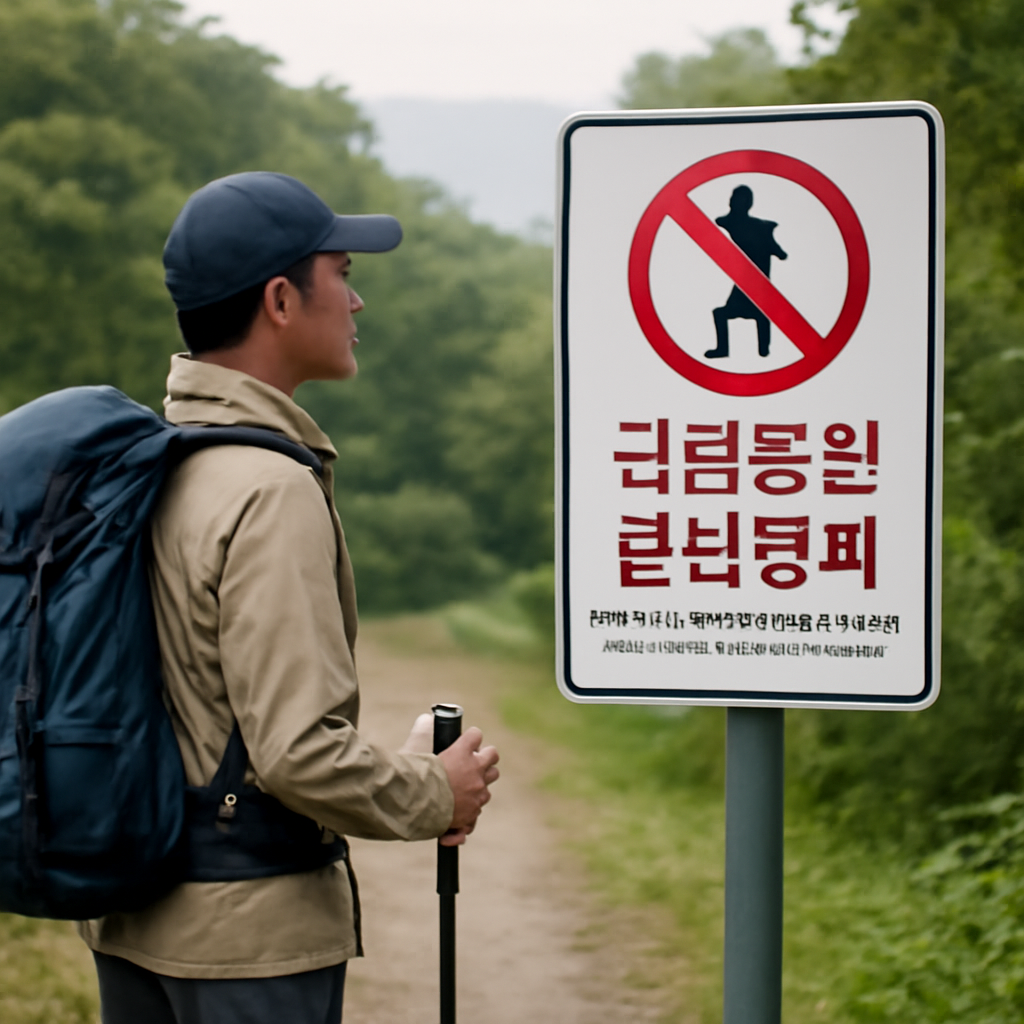 국립공원입산통제 대표 이미지